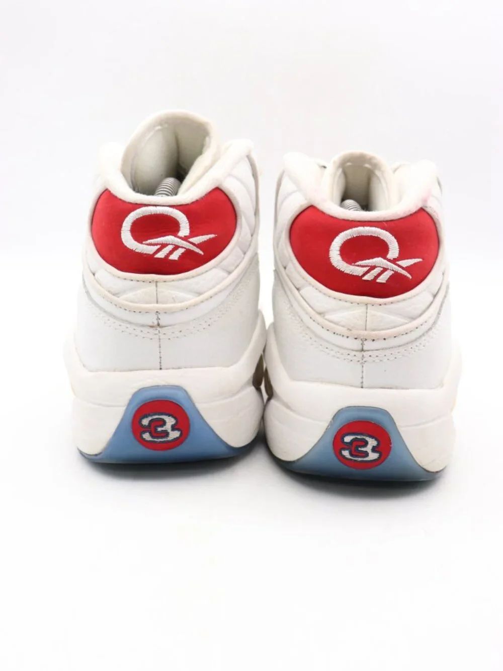 Reebok Question Mid 'Red Toe 25th anniversary' Men's size 10 Sneakers FY1018